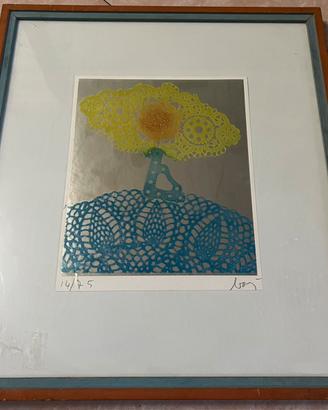 Enrico baj acquaforte quadro
