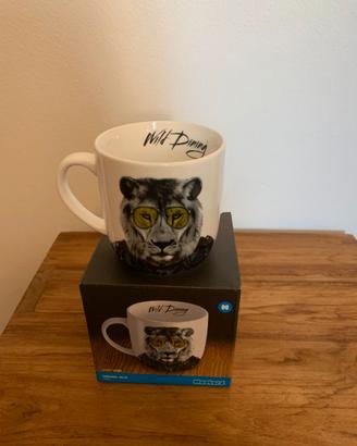 Tazza con leone 'Wild dining' - nuova