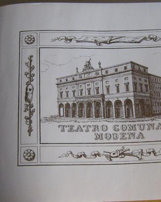 Litografie numerate del Teatro Comunale di Modena