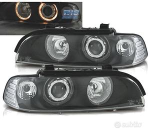 FARI BMW E39 95-00 FONDO NERO ANGEL EYES H7