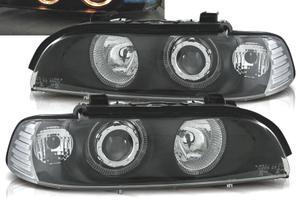 FARI BMW E39 95-00 FONDO NERO ANGEL EYES H7