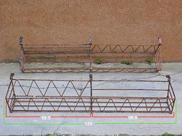 Due balconiere  porta fioriera / vaso da 120cm