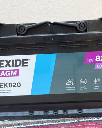 Batteria agm exide ek 820 12V 82Ah