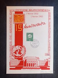 MAXIMUM CARD   SVIZZERA (15° ANNIVERSARIO  O.N.U.)