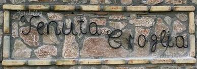 Lettere in ferro pieno forgato e battuto a mano