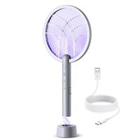 Racchetta Zanzare Elettrica LED 2 in 1 Brucia Inse