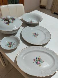 5 pezzi da portata inizio 900 ceramica Galvani 