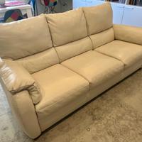 Divano Natuzzi 3 posti vera pelle