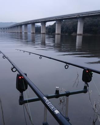 canne da carpfishing +rod+segnalatori  acustici