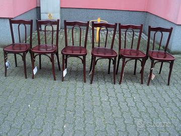 6 sedie thonet con archetto