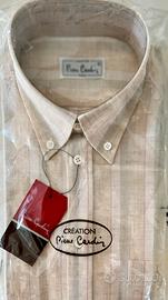 Camicia uomo lino e cotone Pierre Cardin NUOVA