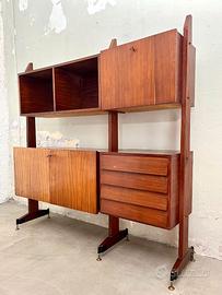 Libreria anni 60 teak stle nordico