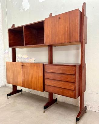 Libreria anni 60 teak stle nordico