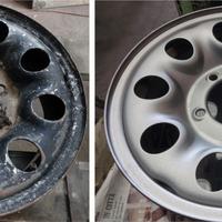 Sabbiatuta cerchioni autovetture