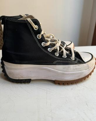Converse run star hike-snakers alte black/white/gu