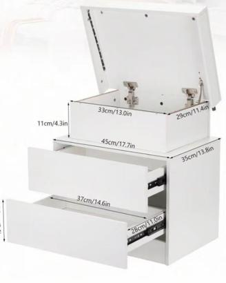 Comodino con luce LED