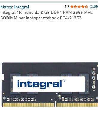 ram DDR4 16GB 2X8GB LAPTOP 