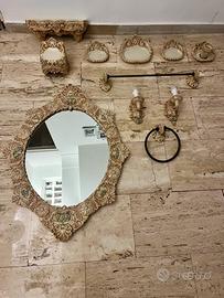Set da bagno vintage in ceramica