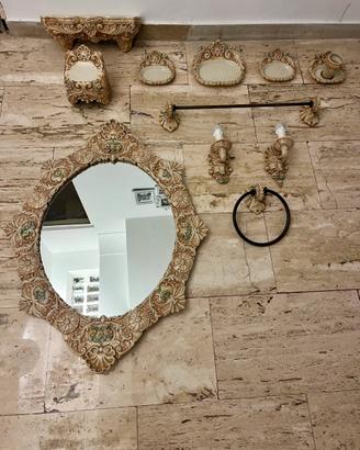 Set da bagno vintage in ceramica