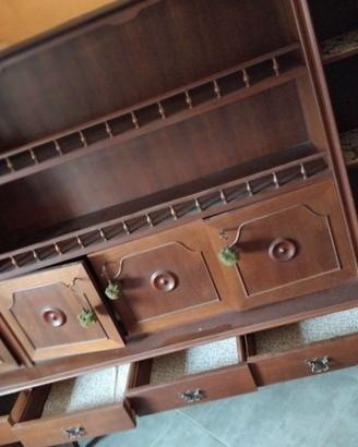 CREDENZA IN LEGNO MARRONE SCURO