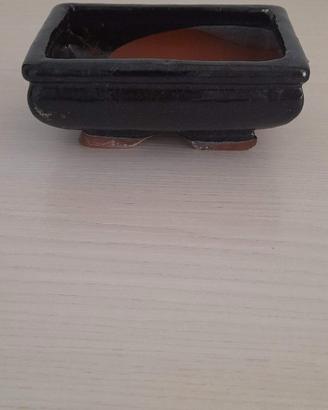 Vaso Bonsai - Ceramica Nero/Marrone