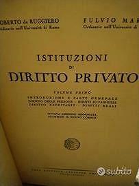 Ist diritto privato Maroi e De Ruggiero 1952