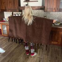 Pelliccia codine di volpe cashmire e cammello