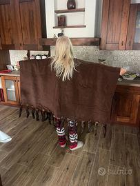 Pelliccia codine di volpe cashmire e cammello