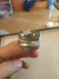 anello artigianale argento