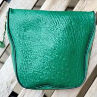 BeautyCase Vetta Vintage in pelle di struzzo