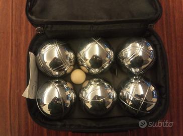 Bocce Seletti Bowls set da 6 con boccino in legno