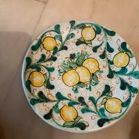 Piatto  d’appendere  dipinto Sciacca F.lli Soldano