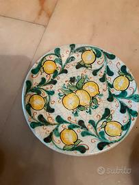 Piatto  d’appendere  dipinto Sciacca F.lli Soldano