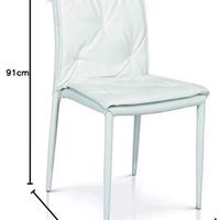 4 sedie in ecopelle nuove imballate