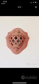 Coppia di applique  in terracotta