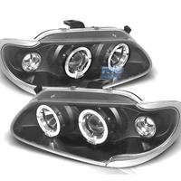 FARI PER RENAULT MEGANE 96-99 ANGEL EYES FONDO NER