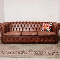 divano Chester Chesterfield cuoio inglese original