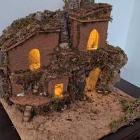 Presepe Artigianale - Fatto a Mano sughero legno