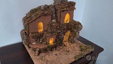 Presepe Artigianale - Fatto a Mano sughero legno