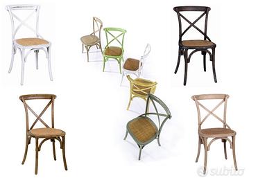 Sedia cross in legno vari colori