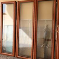 INFISSI ALLUMINIO COLOR LEGNO VETRO TAGLIO LASER