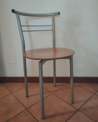 Sedia da scrivania con sedile rotondo