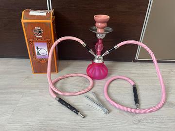 Narghilè/ shisha rosa. 28 cm