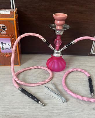 Narghilè/ shisha rosa. 28 cm