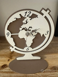 Orologio da tavolo mappamondo design moderno