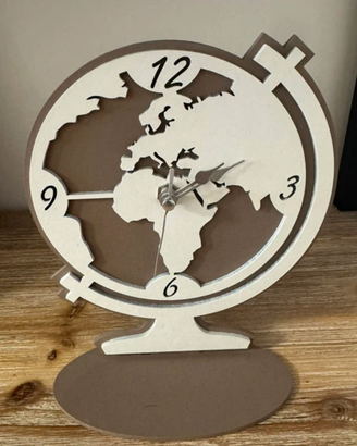 Orologio da tavolo mappamondo design moderno
