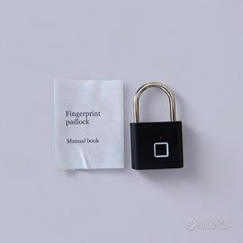 Lucchetto impronte USB‑C bloccato con manuale