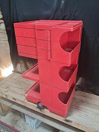 Carrello Boby rosso, Joe Colombo, Bieffeplast