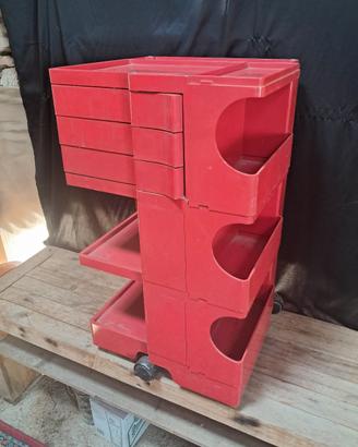 Carrello Boby rosso, Joe Colombo, Bieffeplast