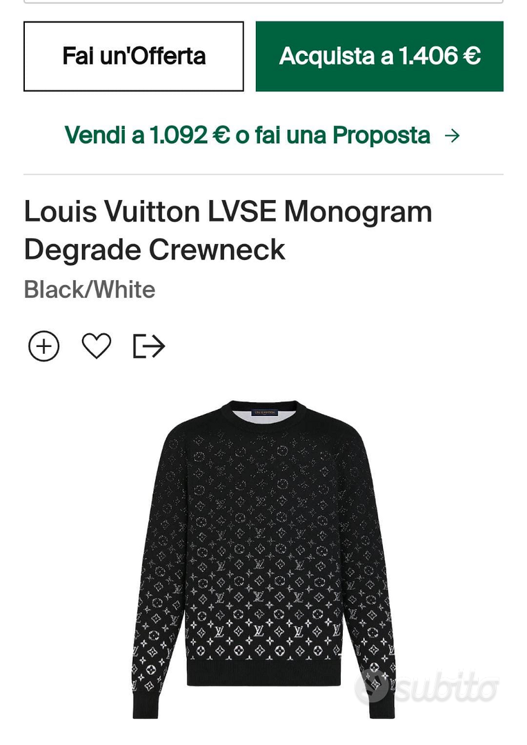 Louis Vuitton Lvse Monogram Degrade Crewneck